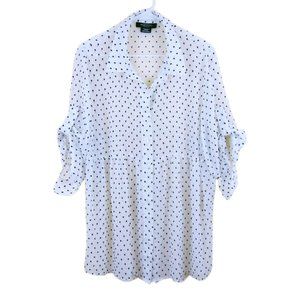 Michel Studio Polka Dot Pattern Blouse - Size 18 (NEW)